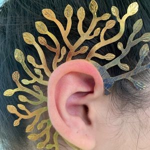 HANDMADE EAR CUFF - BATHED IN 24K GOLD